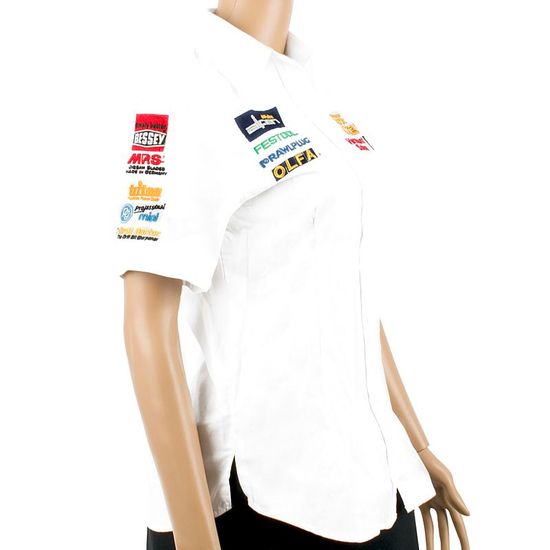Ladies Blouse - White 3/4 - 2x-large