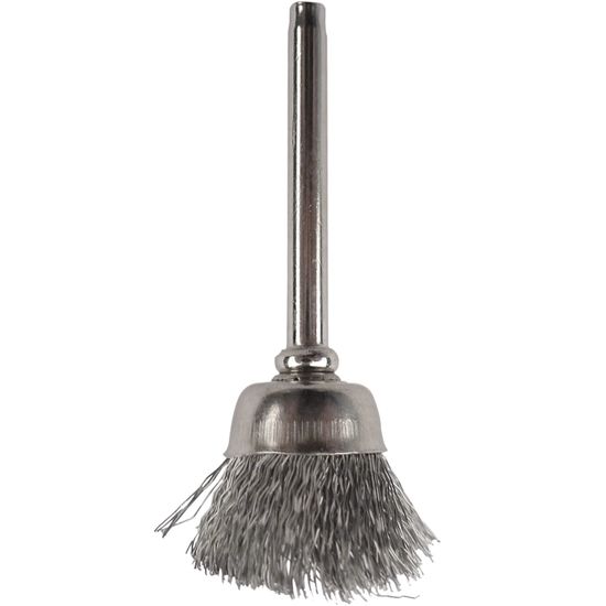 Mini Carbon Steel Brush 12.7mm Cup 3.2mm Shank