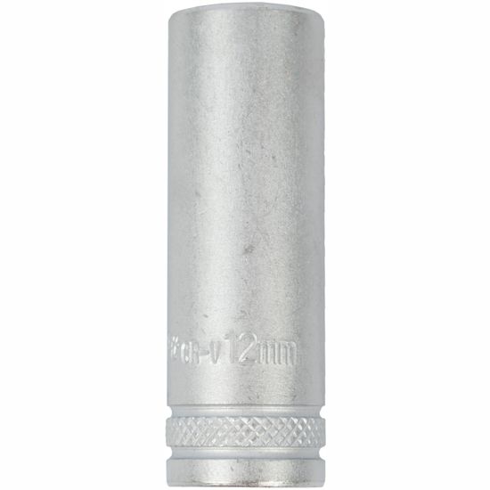 Socket 12mm 1/4' Dr Deep Socket Crv 12 Point