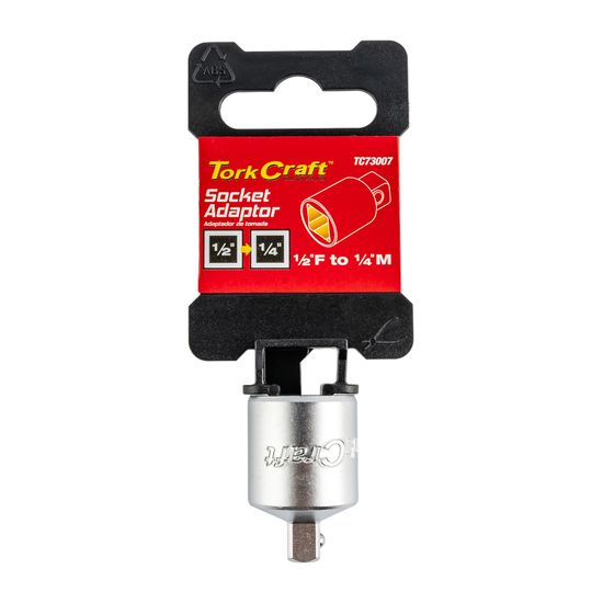 Socket Adaptor 1/2'f X 1/4'm Square