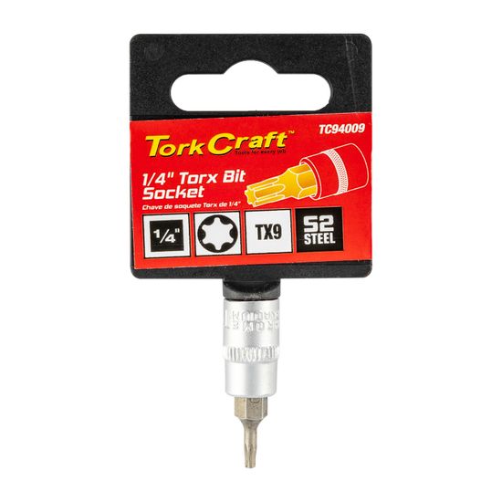 Socket Bit 1/4"dr Torx T9 S2 Material