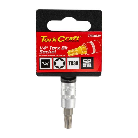 Socket Bit 1/4"dr Torx T30 S2 Material