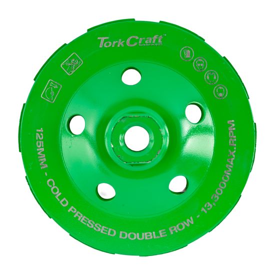 Diamond Grinding Cup Wheel 125mm X M14 Dbl Row Closed Pressed Contract