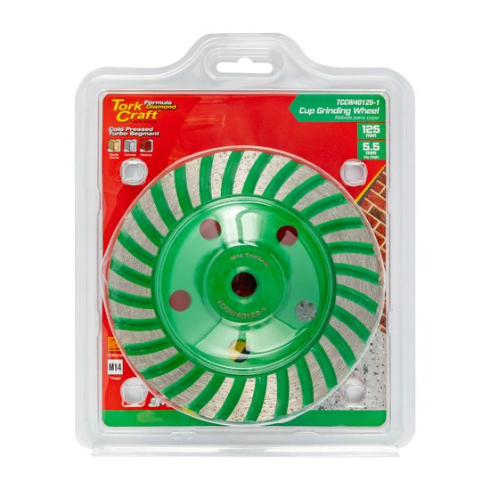 Diamond Grinding Cup Wheel 125mm X M14 Turbo Cold Pressed Contractor