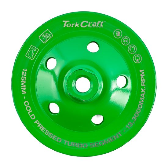 Diamond Grinding Cup Wheel 125mm X M14 Turbo Cold Pressed Contractor