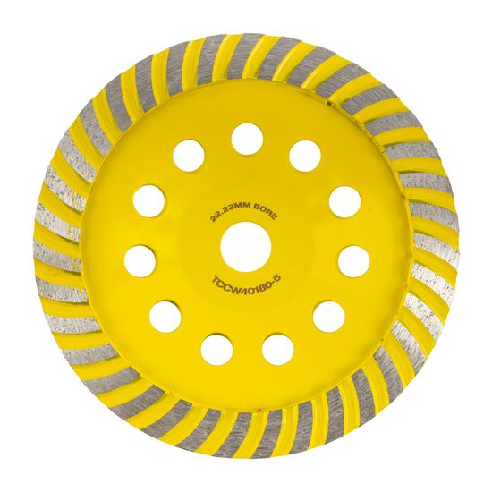 Dia. Cup Wheel 180mm X 22.23mm Turbo Cold Pressed Economy