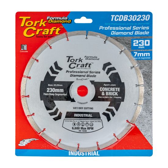 Diamond Blade Segm 230mm Reinforced Concrete