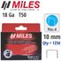 Galv Staples 18g T50 10mm X 1250pcs MILES No4