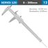 Vernier Caliper 200mm 0.03mm Acc. Din862 0.02mm Grad. S/steel