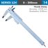 Vernier Caliper 200mm Auto Thumb Clamp 0.05mm Acc. 0.05mm Grad. S/stee