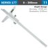 Vernier Depth Caliper 200mm 0.03mm Acc. 0.02mm Grad. S/steel