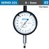 Precision Dial Indicator Flat Back 5mm