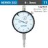 Dial Indicator 3mm 0.01mm Grad. Lug Back