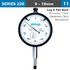 Dial Indicator 10mm Shockproof 0.01mm Grad. Lug&flat Back