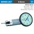 Dial Test Indicator 0.8mm 30mm Bezeld 0.013mm Acc. 0.01mm Grad