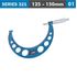 Outside Micrometer 125-150mm 0.006mm Acc. 0.01mm Grad.
