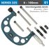 Outside Micrometer 100mm 0.004mm Acc. 0.01mm Grad. With Interch. Anvil