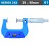 Non Rotating Spindle Disk Micrometer 25-
