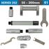 Tubular Inside Micrometer 50-300mm 0.01mm Grad. Extension Rods: 13, 25