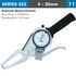 Ext. Dial Caliper Gauge 20mm 0.04mm Acc. 0.01mm Grad. Jaw Length 60mm