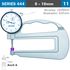 Thickness Gauge 10mm 0.02mm Acc. Large Depth Ceramic Anvil 0.01mm Grad