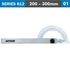 Protractor 200x 300mm 180 Deg. 0.3 Deg Acc. 1 Deg. Grad.