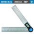 Digital Protractor Blade 300mm 360 Deg. 0.3 Deg. Acc. 0.1 Deg. Res.