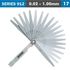Feeler Gauge 100mm 0.02 - 1.00mm 17 Leaves Din2275