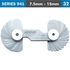 Radius Gauge 7.5mm-15mm 16 X 2 Leaves 0.03mm Acc. Concave & Convex Sur
