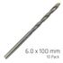 Masonry Drill Bit Long Life 6 X 100mm 10pack