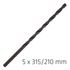 Hss Drill Bit 5mm 315x210mm Extra Long