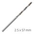 ALPEN Pro Hss 2.5mm Drill Din 338 Rn 135 Split Point Plastic Wallet (