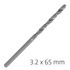 ALPEN Pro Hss 3.2mm Drill Din 338 Rn 135 Split Point Plastic Wallet (
