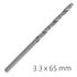ALPEN Pro Hss 3.3mm Drill Din 338 Rn 135 Split Point Plastic Wallet (