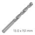 ALPEN Pro Hss 13mm Drill Din 338 Rn 135 Split Point Plastic Wallet