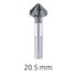 Hss-eco5 Countersink 90 20.5 Din 335 Shapec 3-surface Shank Alunit Co