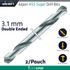 Hss Super Drill Bit Double Ended 3.1mm 2/pouch