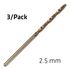 Hss Sprint Master 2.5mm X3 Sleeved Din338 ALPEN Drill Bit