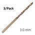 Hss Sprint Master 3.0mm X3 Sleeved Din338 ALPEN Drill Bit