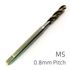 Machine Tap Cobalt 5mm Spiral Fluted In Pouch 0.8mm Pitch