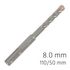 Force X 8.0 X 110/050 Sds-plus Rebar Drill Bit X4 Cutting Edges - Bulk
