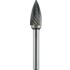 Tc Rotary Burr 12mm Arc Pointed Nose For Hard Metals