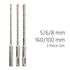 Sds Plus F4 5 6 8 X160mm 3 Pce Set