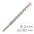 Force X 18.0 X 250/200 Sds-plus Rebar Drill Bit X4 Cutting Edges