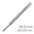 Force X 20.0 X 250/200 Sds-plus Rebar Drill Bit X4 Cutting Edges