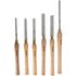 Chisel Set Wood Turning Hss 6 Piece Wooden Case