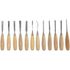 Chisel Set Wood Carving 12piece In Leather Pouch