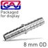 Double Union 8mm Packaged