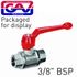 Quick Ball Tap 3/8'x 3/8'f-f Packaged