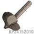 Panel Mould Point Cutting Ogee 27mm X 20mm Radius 7.5mm 1/4' Shank